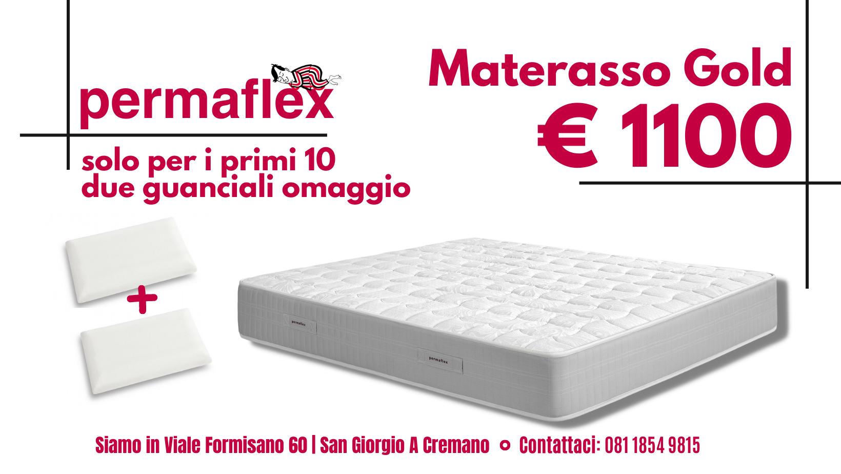 Materasso singolo Permaflex Classic in offerta